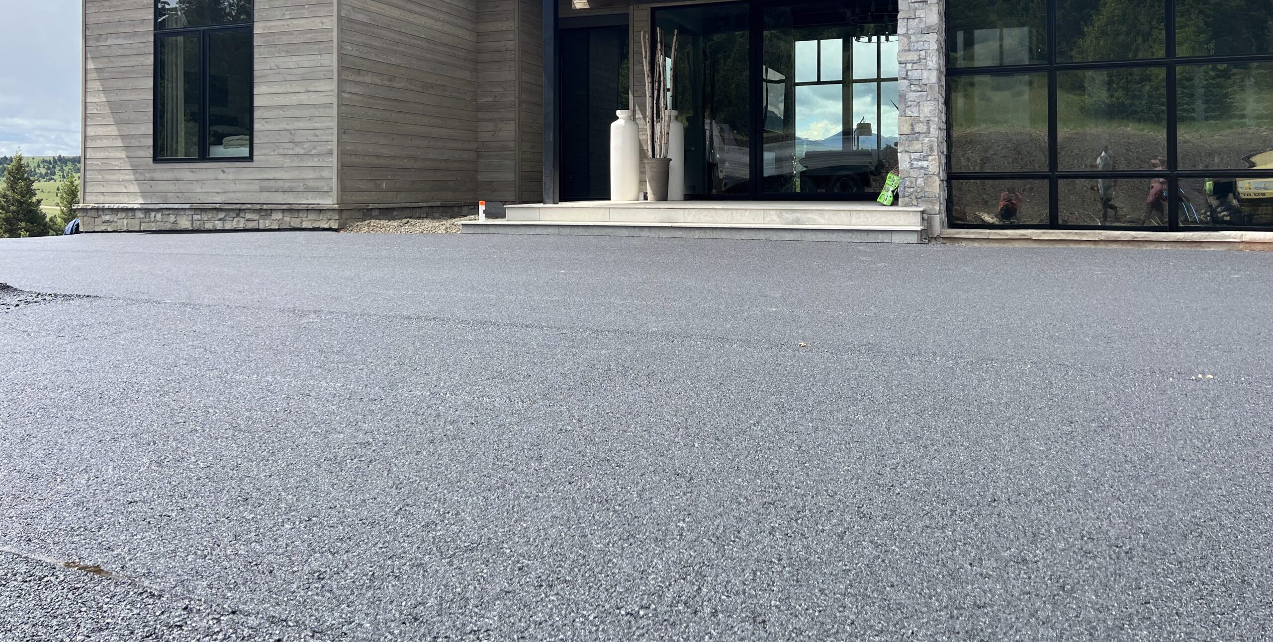 Concrete versus asphalt driveway for Montana