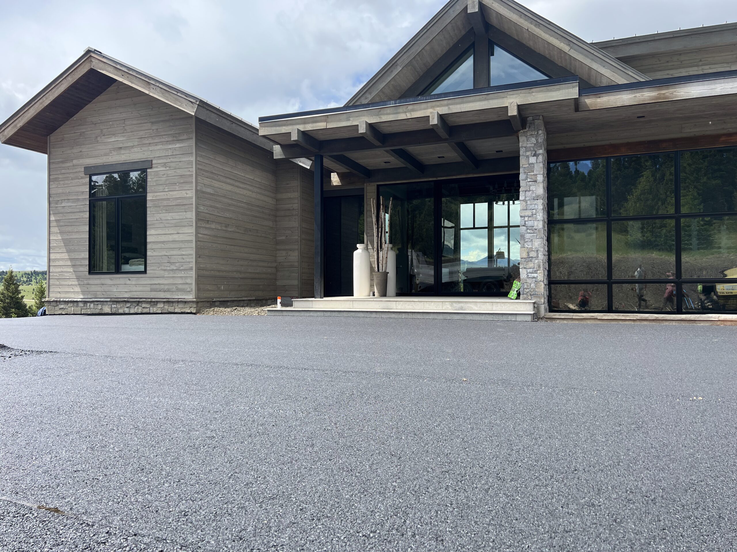 Concrete versus asphalt driveway for Montana